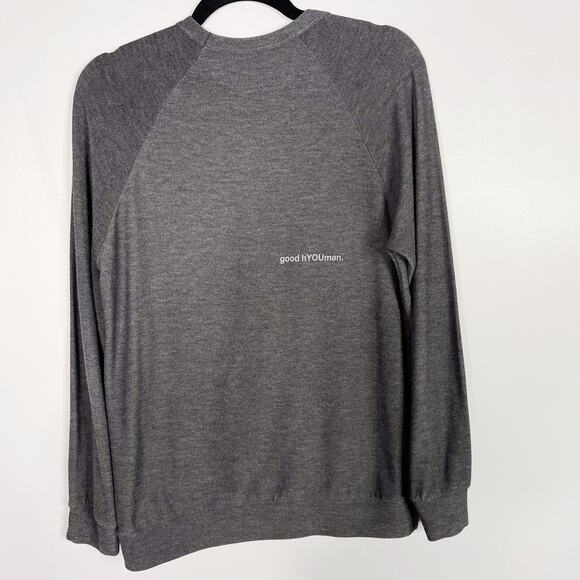 Good Hyouman XSmall Black Sand Gray Family Over Everything Sweatshirt Crew Neck - Picture 6 of 9